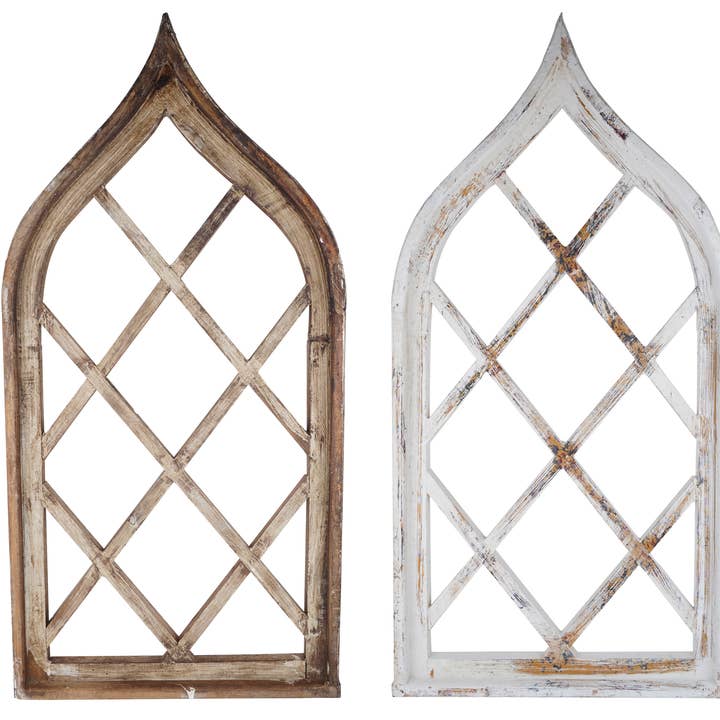 Vienna Farmhouse Wall Decor Window-17x34 inches for wholesale by My Amigos Imports