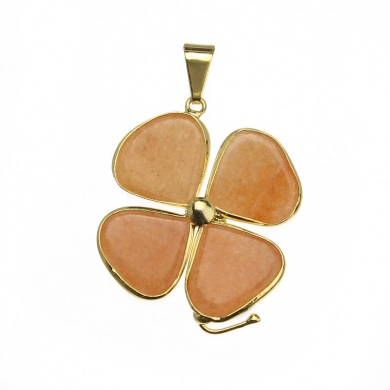 UniArt - Wholesale Individual Charm/Pendant - Golden Clover Pendant4