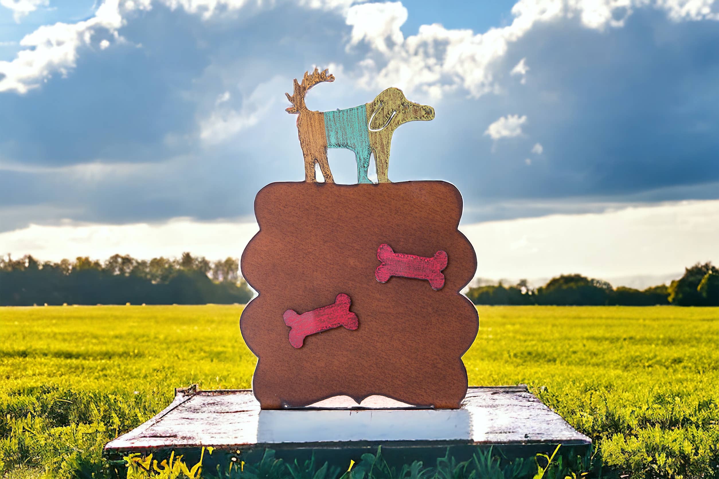 Whimsies - Vendita all'ingrosso Cornice portafoto - Cornice per foto con cane e lavagna magnetica Animal love Pet memorial1