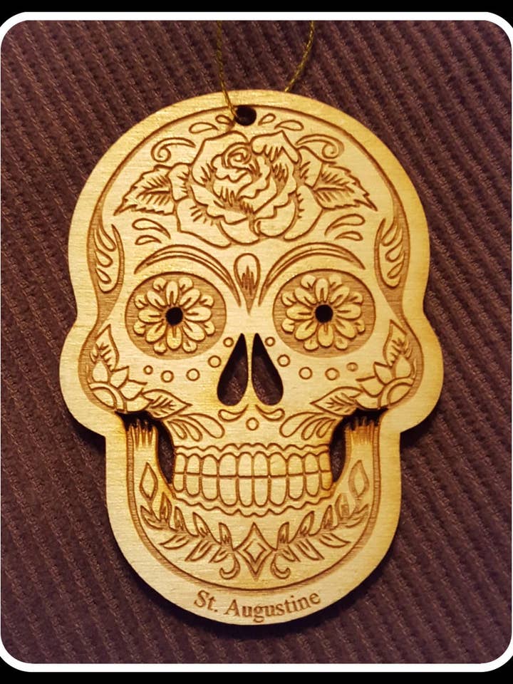 Day of the Dead Ornament for wholesale by TimberCharms®