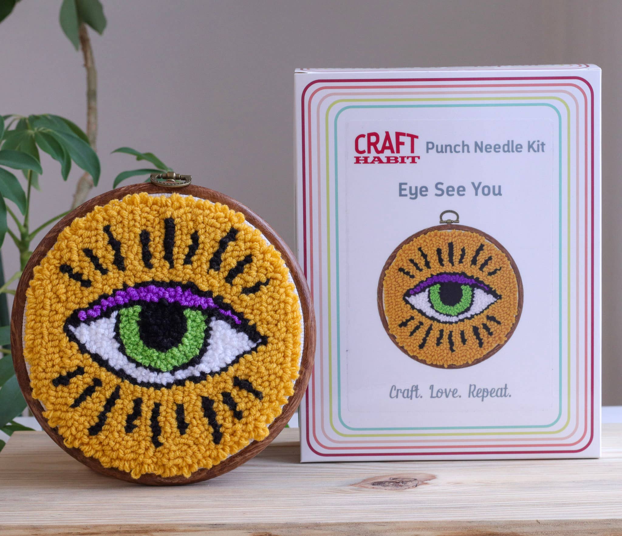 Craft Habit - Wholesale DIY Craft Kit - Eye See You Punch Needle Kit