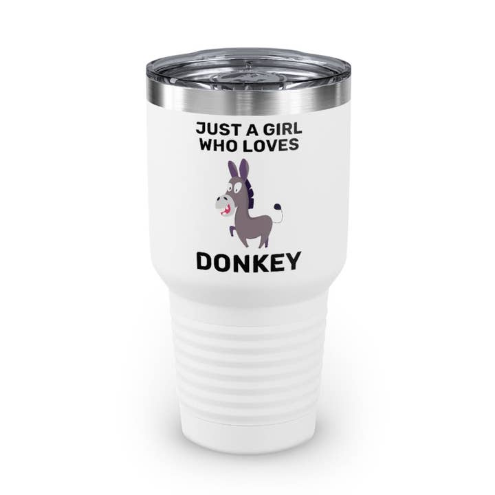 Gobelet en acier inoxydable de 30 oz, couleurs hilarantes, chevaux d'équitation, poulain, âne, amateur de chevaux de course humoristiques, ville, campagne, amoureux d'Eohippus pour la vente par Teegarb LLC