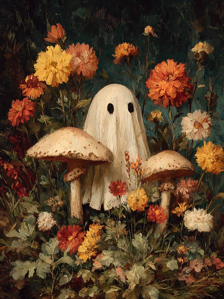 Paddenstoelenkunstafdrukken - Geest tussen paddenstoelen voor wholesale door Mowbi