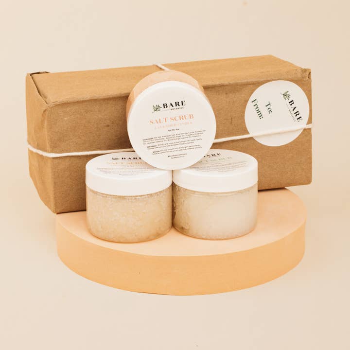 Coffret Cadeau de Gommage pour la vente par Bare Botanics