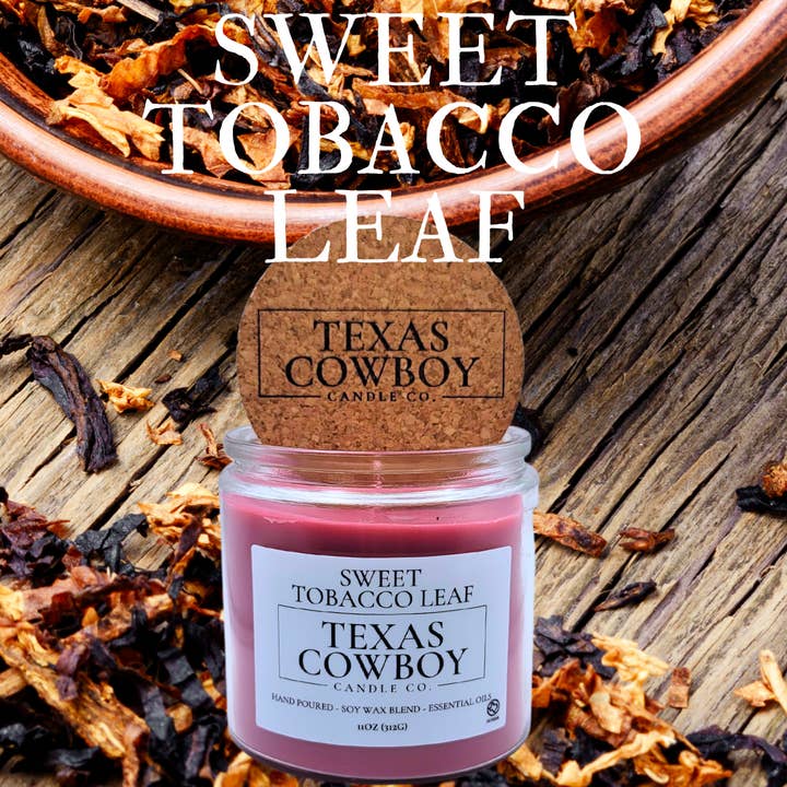 Sweet Tobacco Leaf for wholesale by Texas Cowboy Candle Co.