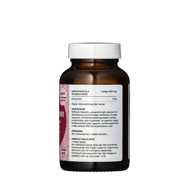 Aliga Aqtive - Wholesale Oral Supplement/Vitamin - Astaxanthin 8 mg Softgels