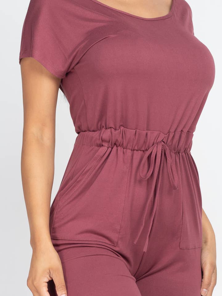 CAPELLA APPAREL – Großhandel Jumpsuit – Damen – Jumpsuit mit zwei Wege-Schultern und Kordelzug9