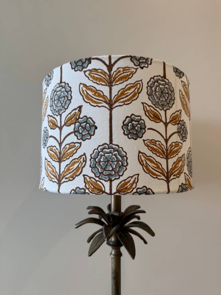 Lampeskærm - Marisol Lyseblå & Sennepsgul for engroshandel hos Humble Living