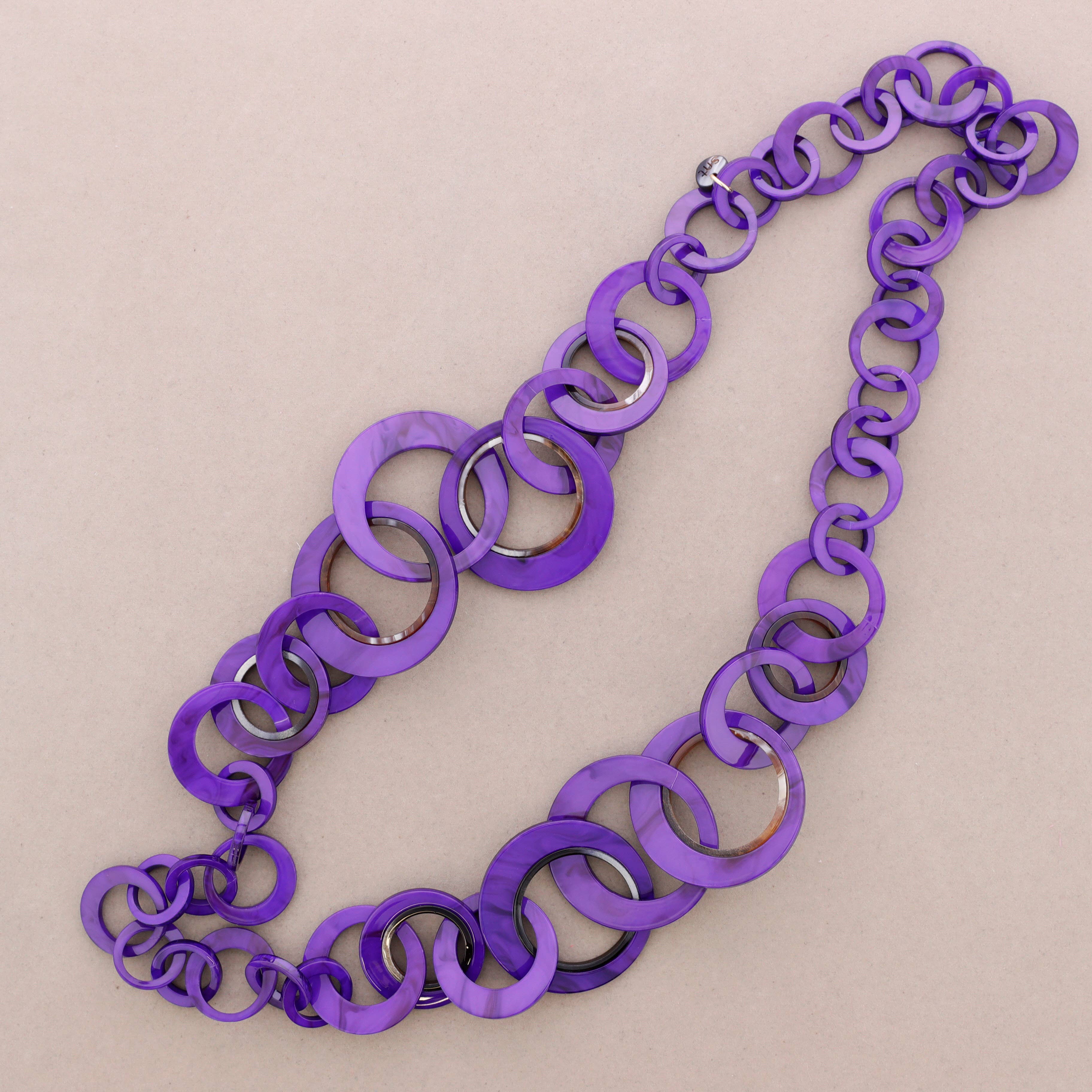 Sonata - Wholesale Link & Chain Necklace - Long Resin Link Necklace6