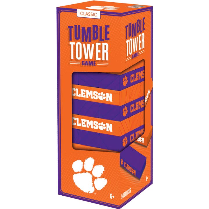 Clemson Tigers Tumble Tower for wholesale by Masterpieces Puzzles