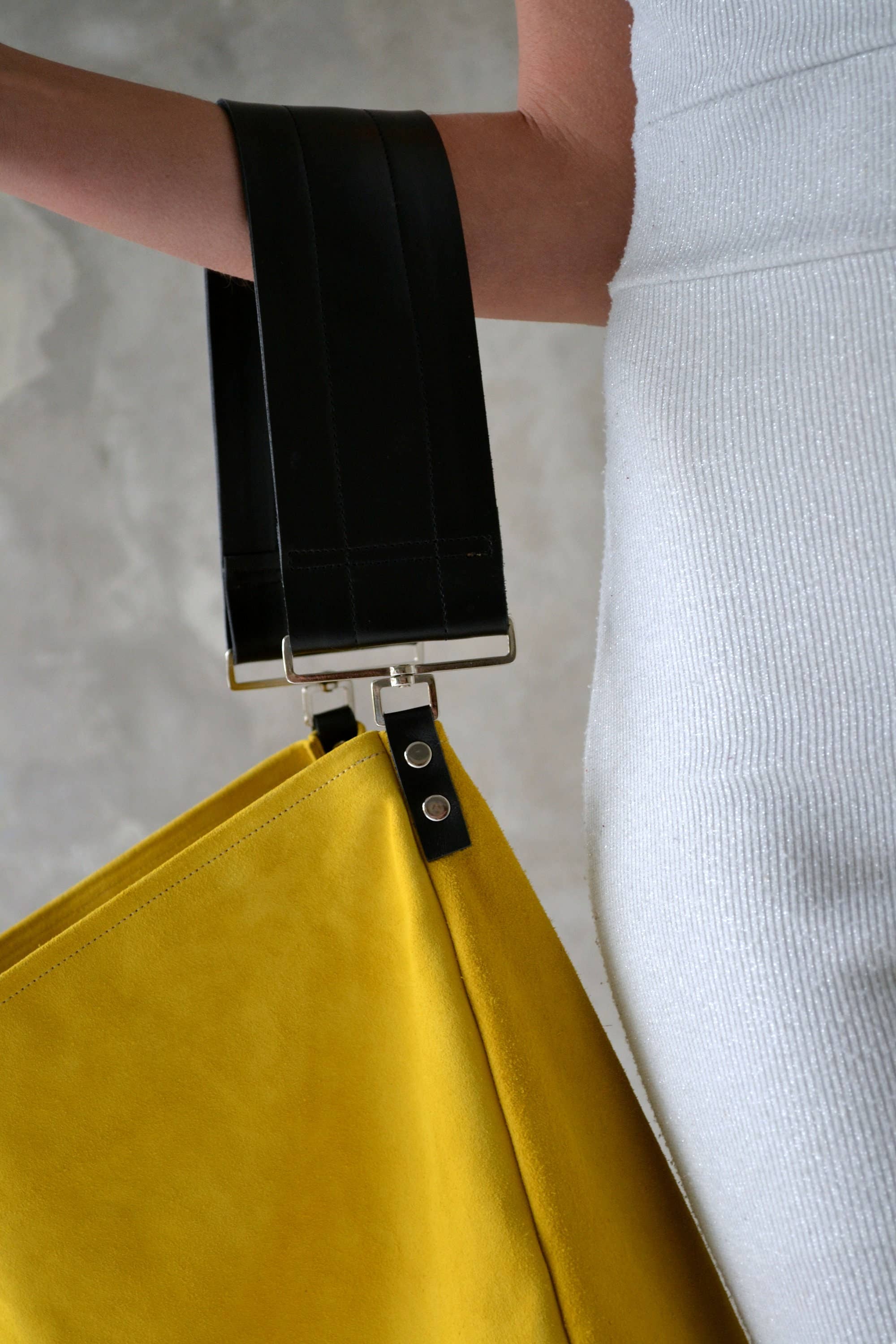 ANA KOUTSI - Wholesale Shoulder Bag - Women's - Akathi soft bag in yellow4