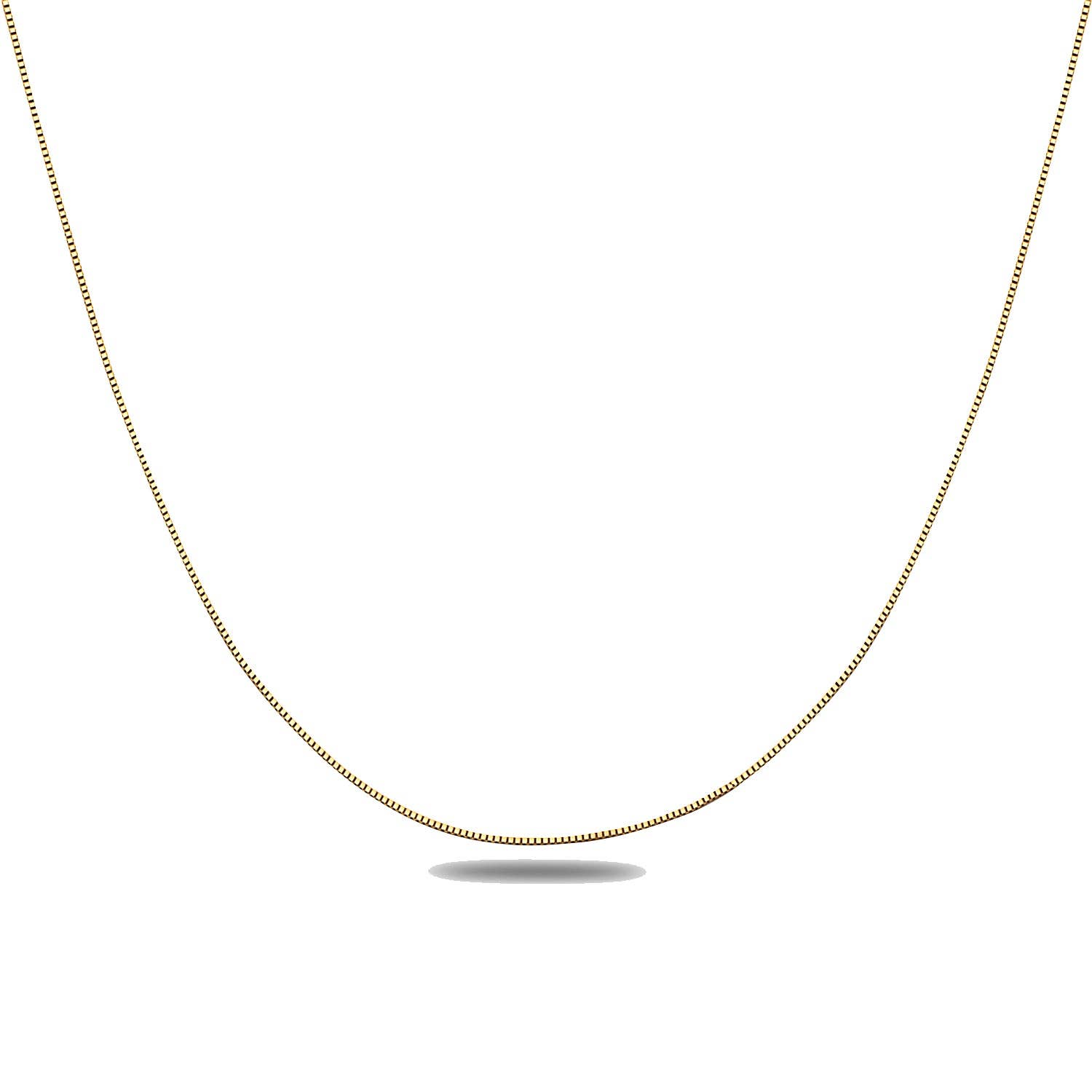 Goud 14K fijne ketting met box schakels voor groothandel op Faire1