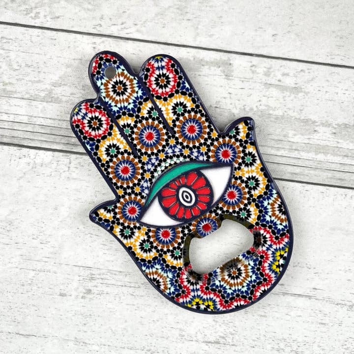 SoapElenGlen - Wholesale Bottle/Wine Opener - Hand Of Fatima Bottle Opener, Palm Fridge Magnet3
