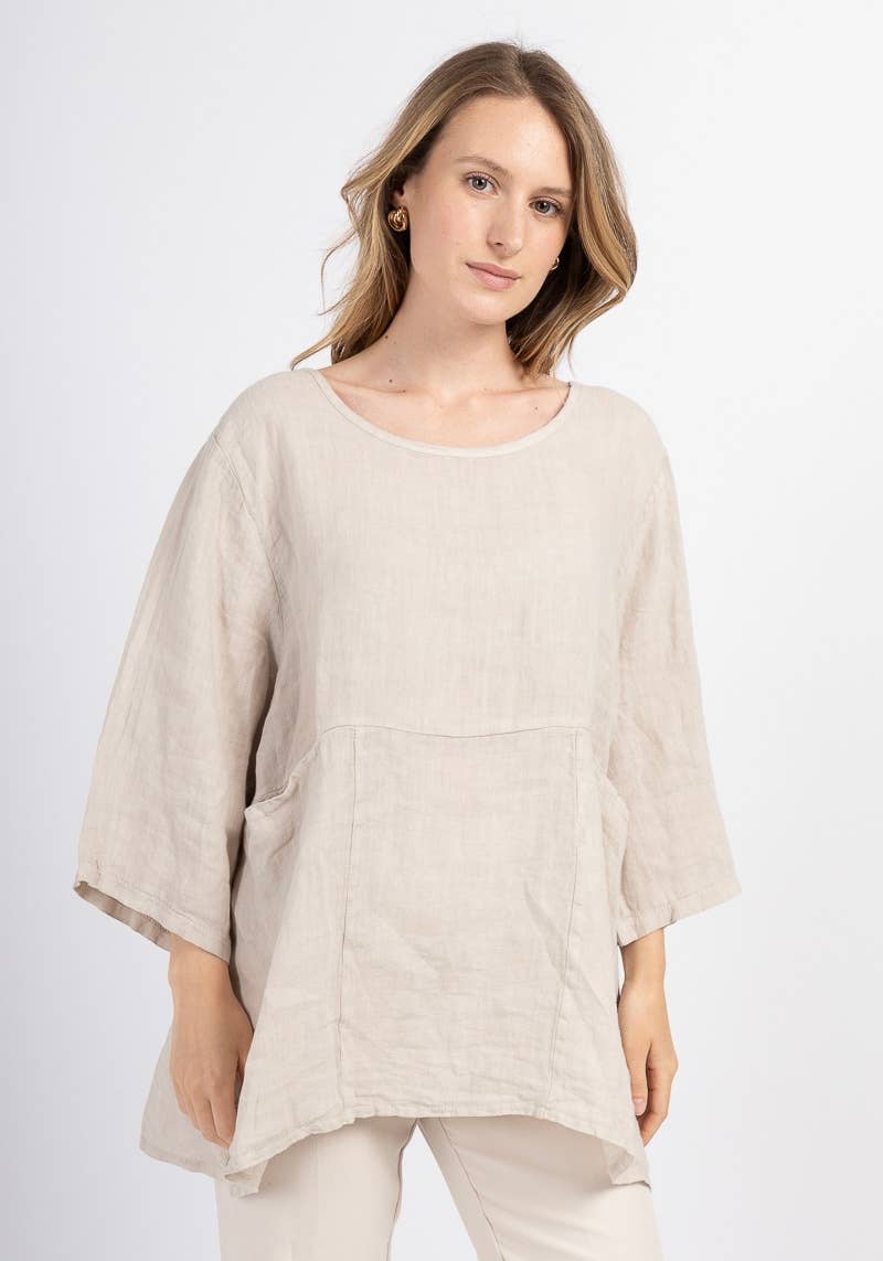 LINEN & COTTON HOUSE - Wholesale Tunic - Women's - 4238 TUNIC IN LINEN SPRING SUMMER CLOTHING 14