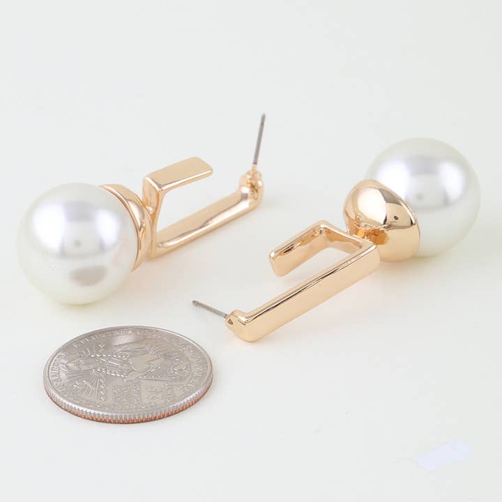 Orecchini pendenti con pietra di perla e barra. per la vendita all'ingrosso da parte di 3AM BY H&D ACCESSORIES