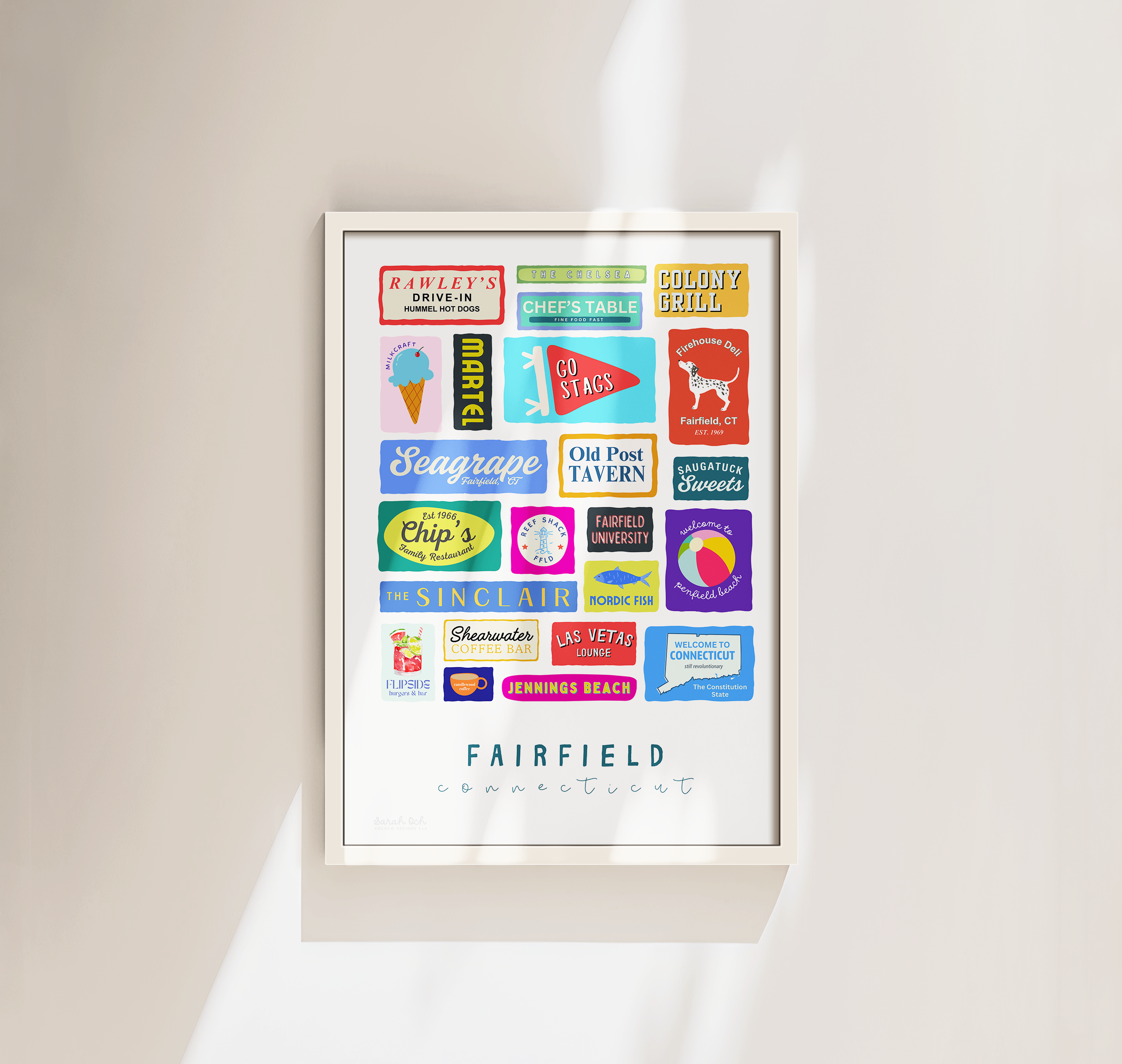 SochCo Designs – wholesale Art print – Fairfield, CT0