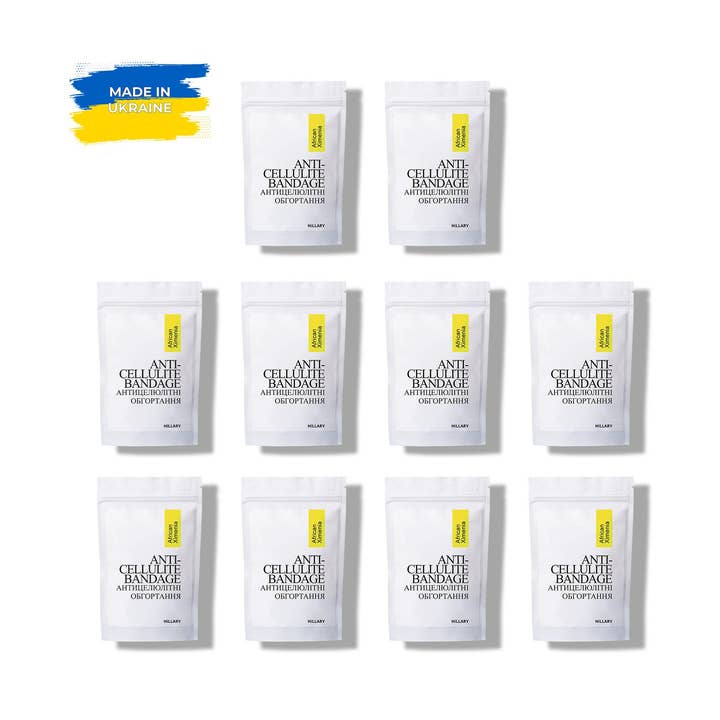 Lot de 10 enveloppements anti-cellulite à l'huile de Xymenia, Tonin chauffant pour la vente par Hillary