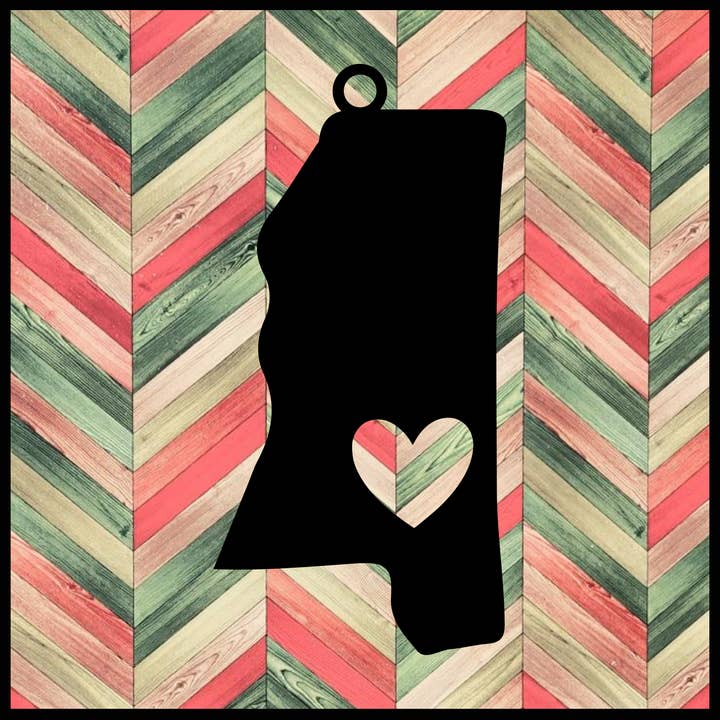 Ornement en métal Mississippi pour la vente par Designed With Sparks