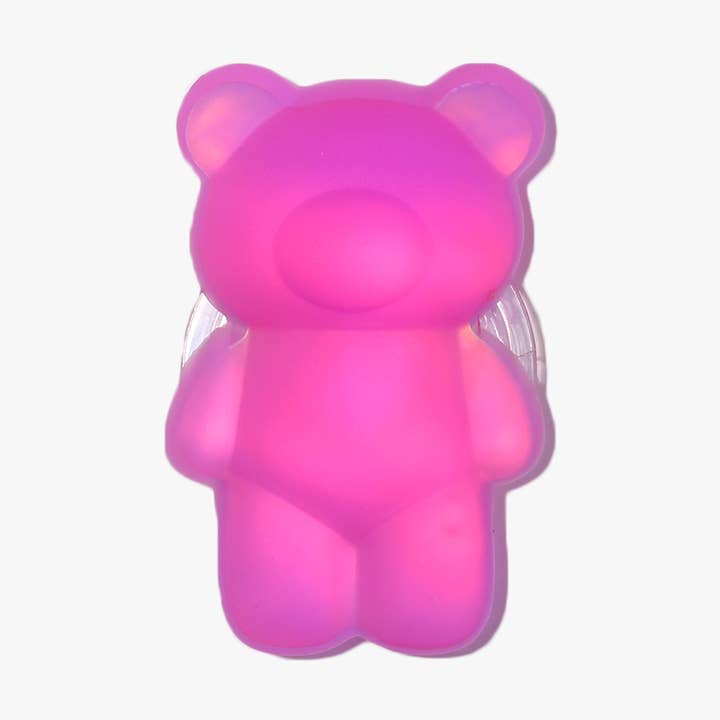 Suporte de Telemóvel Fúcsia com Urso de Peluche por atacado de Coverlab