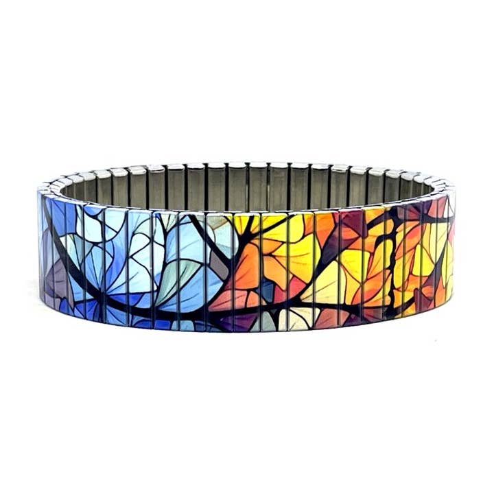 Stainless steel 18mm bracelet - Cool Blossom 34W18 for wholesale by Urband London