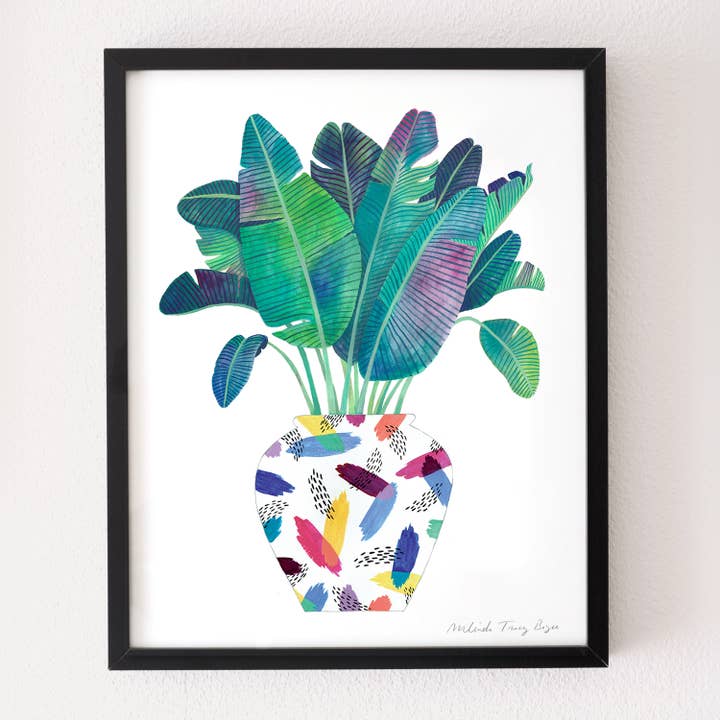 Imprimé Feuille de Banane pour la vente par Party Mouse Studio