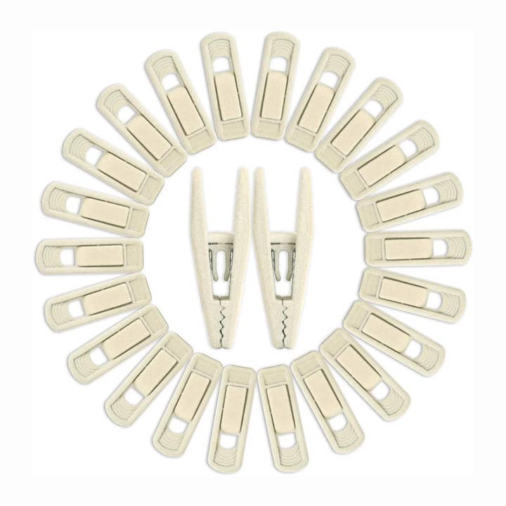 REMOVED BRAND - Wholesale Clothes Hangers - Velvety Stay Put Hanger Clips – 20 Pack