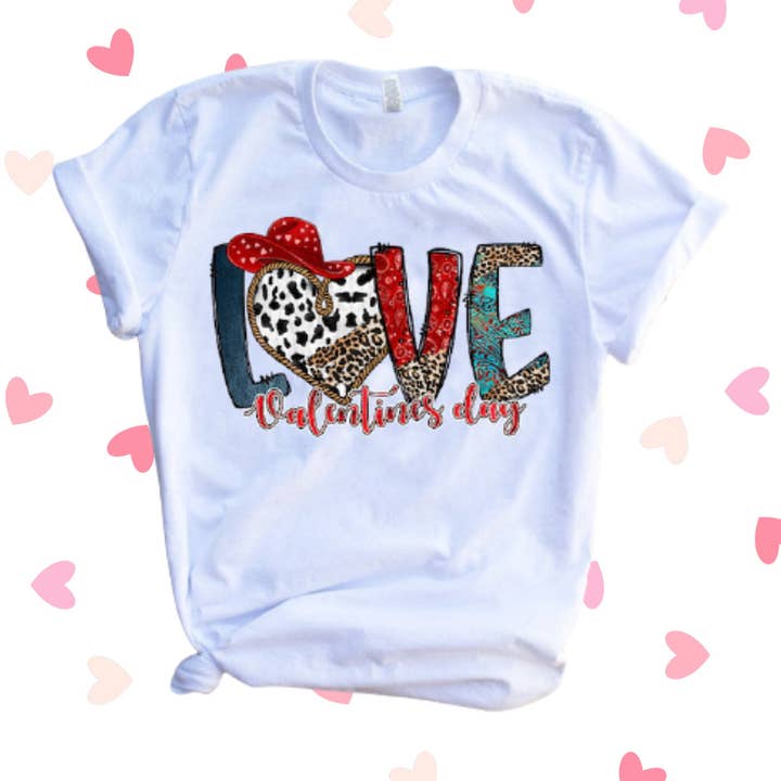 Love Valentines Day grafisch t-shirt voor wholesale door Londas Trendy Tees