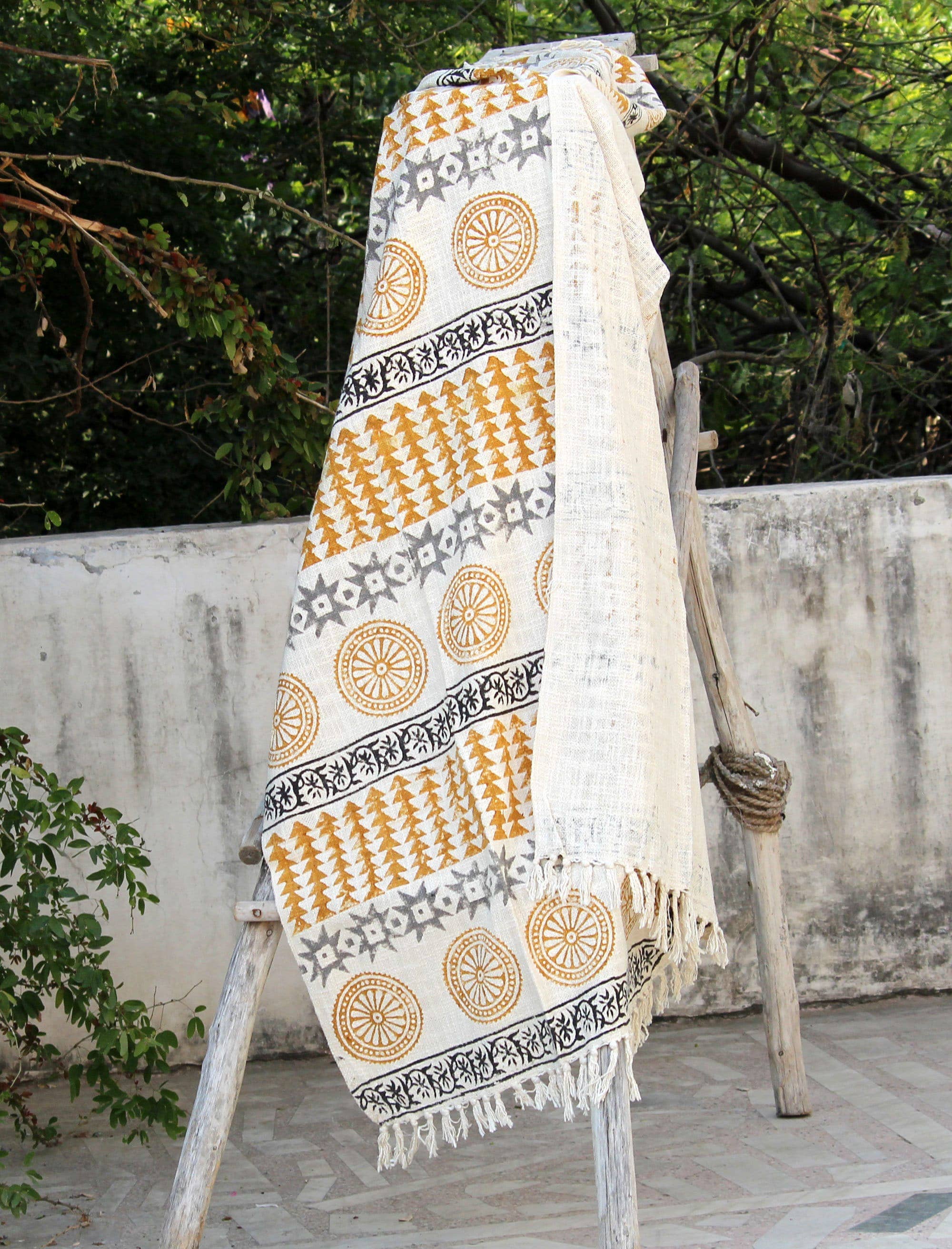 Bhawana Handicrafts - Wholesale Throw Blanket - Bohemian Handmade Cotton Throw Sofa Cover Beach Towel4