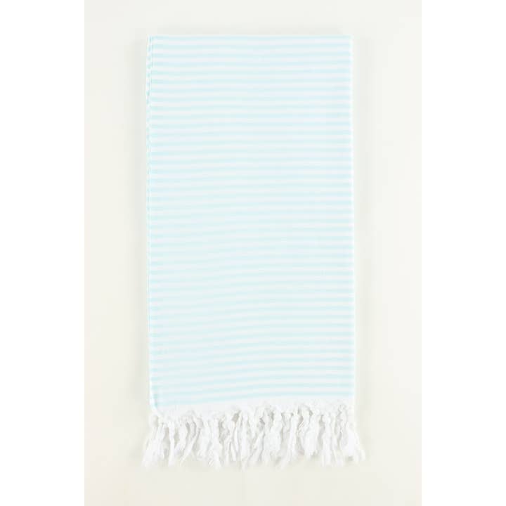TURKISH LINEN & TOWELS - Wholesale Beach Towel - Premium Turkish Cotton Thin Striped Peshtemal Beach Towel4