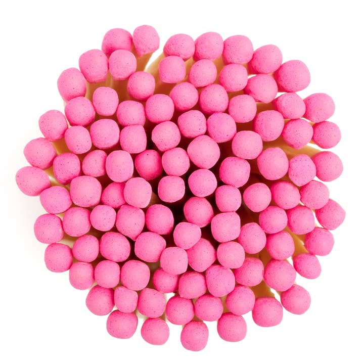 Enlighten the Occasion - Wholesale Matches - Bubblegum Pink Matches in Small Corked Vial