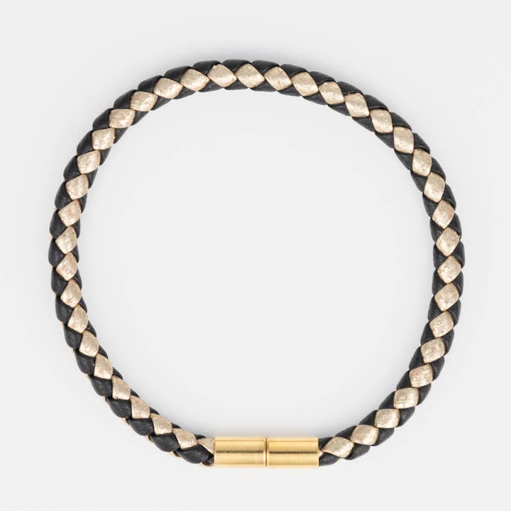 Pulsera de Cuero Trenzado de Doble Color para venta al por mayor de KEVA