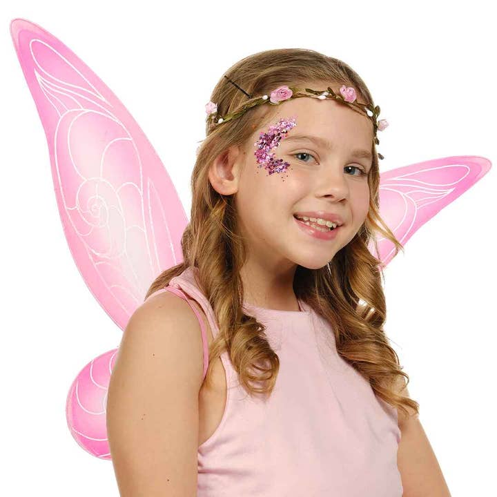 Funcredible - Wholesale Costume - Women's - Pink Fairy Costume Accessories Set Fairy Wings, Fairy Crown6