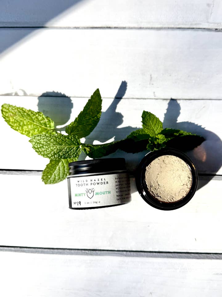 Minty Mouth Tooth Powder for wholesale by Wild Hazel