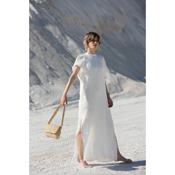 Yova - Wholesale Shoulder Bag - Women's - Raffia Shoulder Purse - Natural1