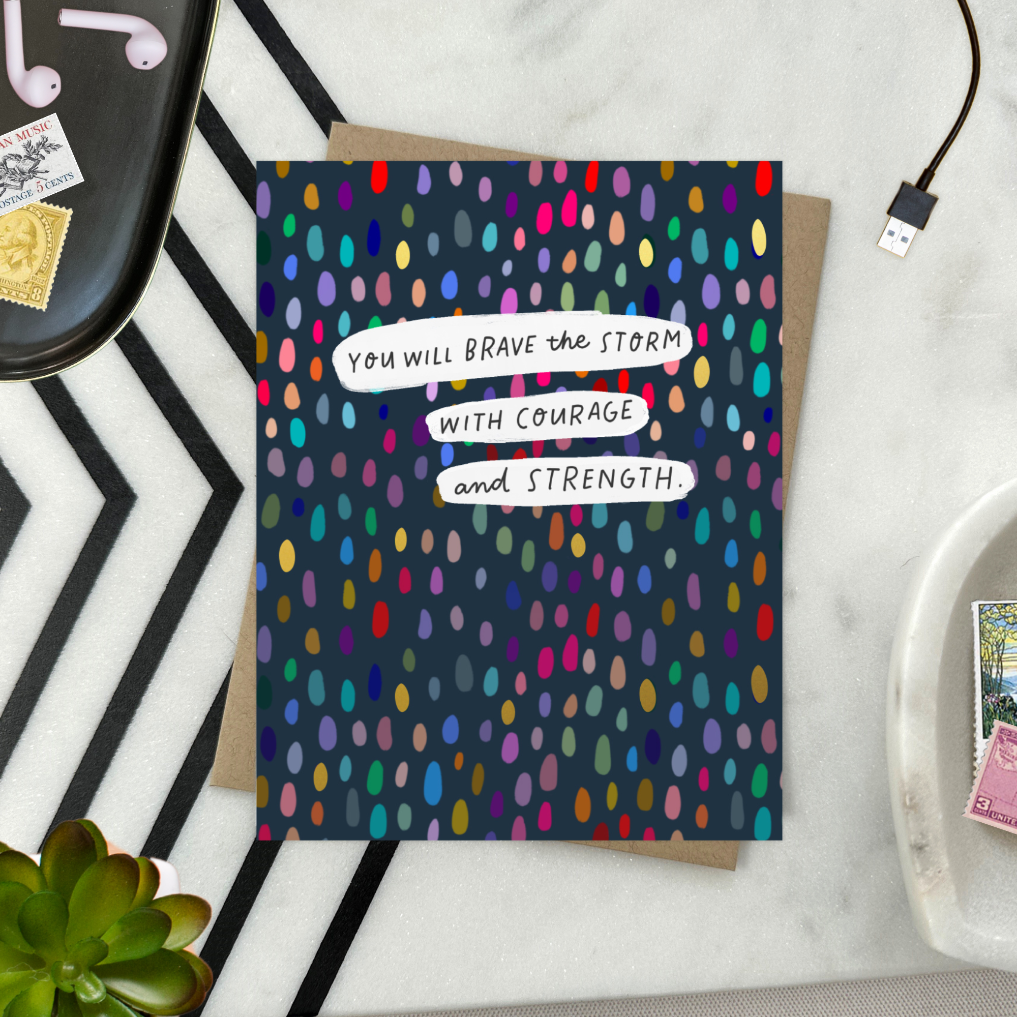 Barone and Co. - Wholesale Friendship Card - Brave The Storm Friendship Card1