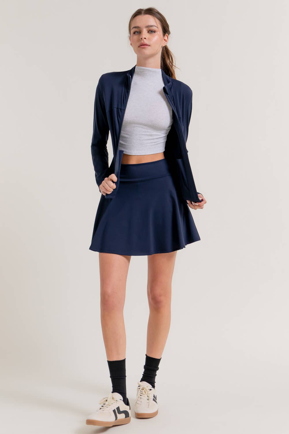 Active Basic | Active USA - Wholesale Athletic Skirt - Women's - Flare Workout Mini Skirt6