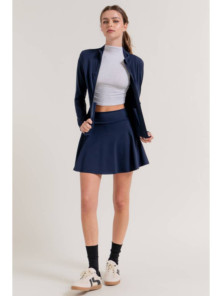 Active Basic | Active USA - Wholesale Athletic Skirt - Women's - Flare Workout Mini Skirt6