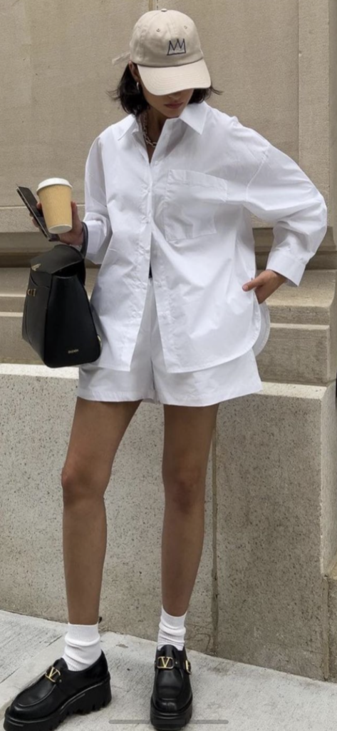 SixtyDays - Wholesale Button Down Shirt - Women's - Boyfriend Cotton Short Shirt - White2