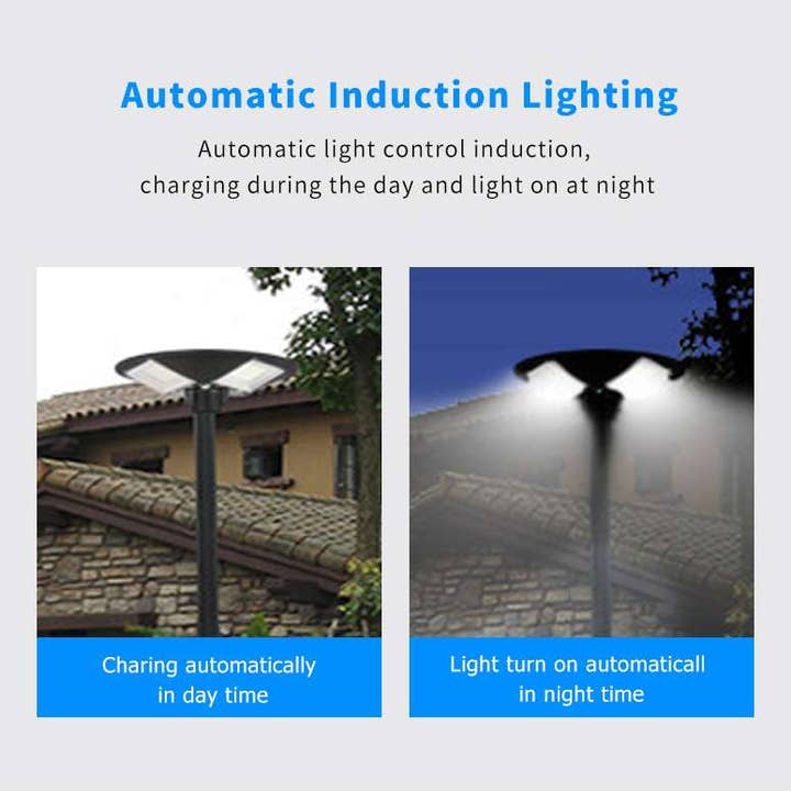 OutdoorSolarOutlet – wholesale Outdoor/lawn light – 1200W Solar UFO Motion Sensor All in one Solar Garden Street Light With Remote Control10