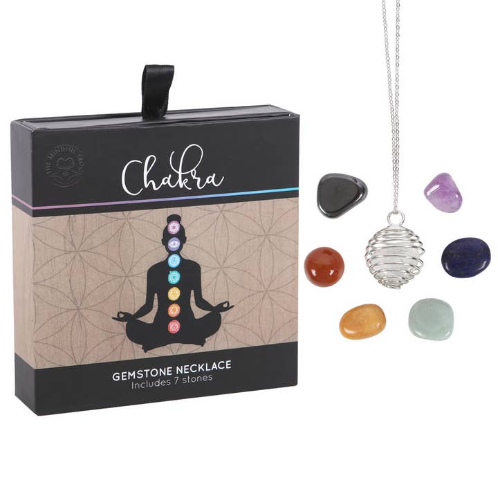 Something Different Wholesale - Wholesale Pendant/Charm Necklace - Chakra Gemstone Crystal Healing Necklace Kit2