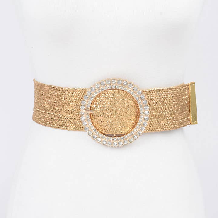 3AM BY H&D ACCESSORIES - Wholesale Belt - Women's - Rhinestone Elastic Belt