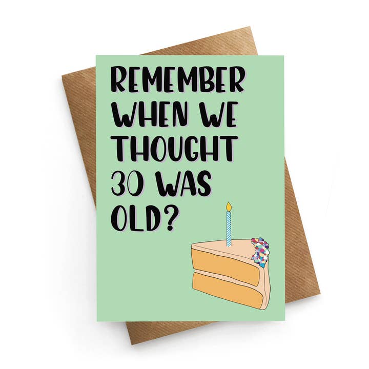 Remember When - Funny 30th Birthday Card for wholesale by STUCK SHOP GIFTS