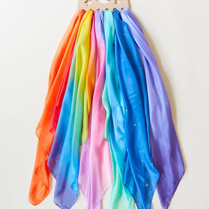Sarah’s Silks - Wholesale Wood Toy - Kids - Wooden Star Display for Playsilks, Waldorf Toys