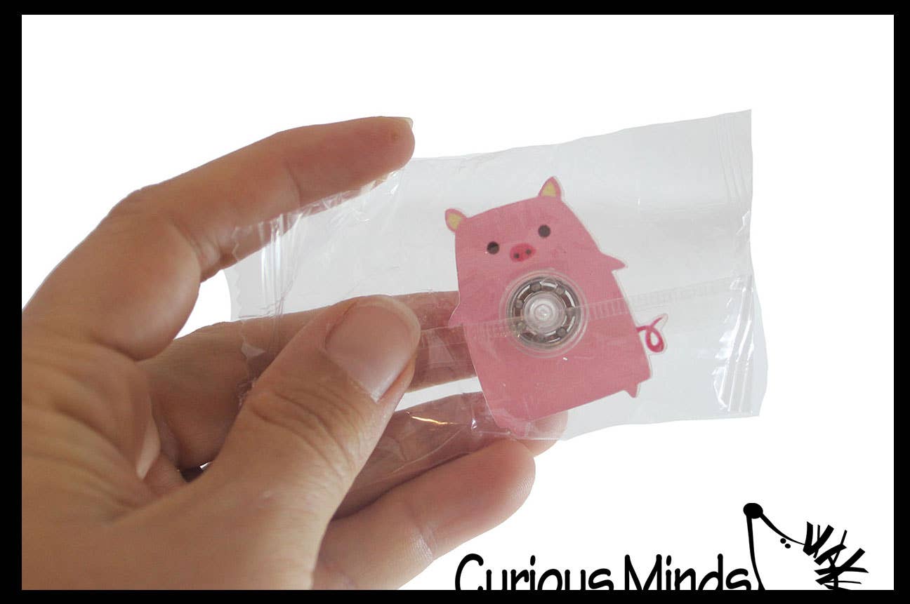 Curious Minds Toys - Vente Fidget/jouet anti-stress – enfant - 1 Mini toupie anti-stress adorable à thème animal - Fête mignonne4