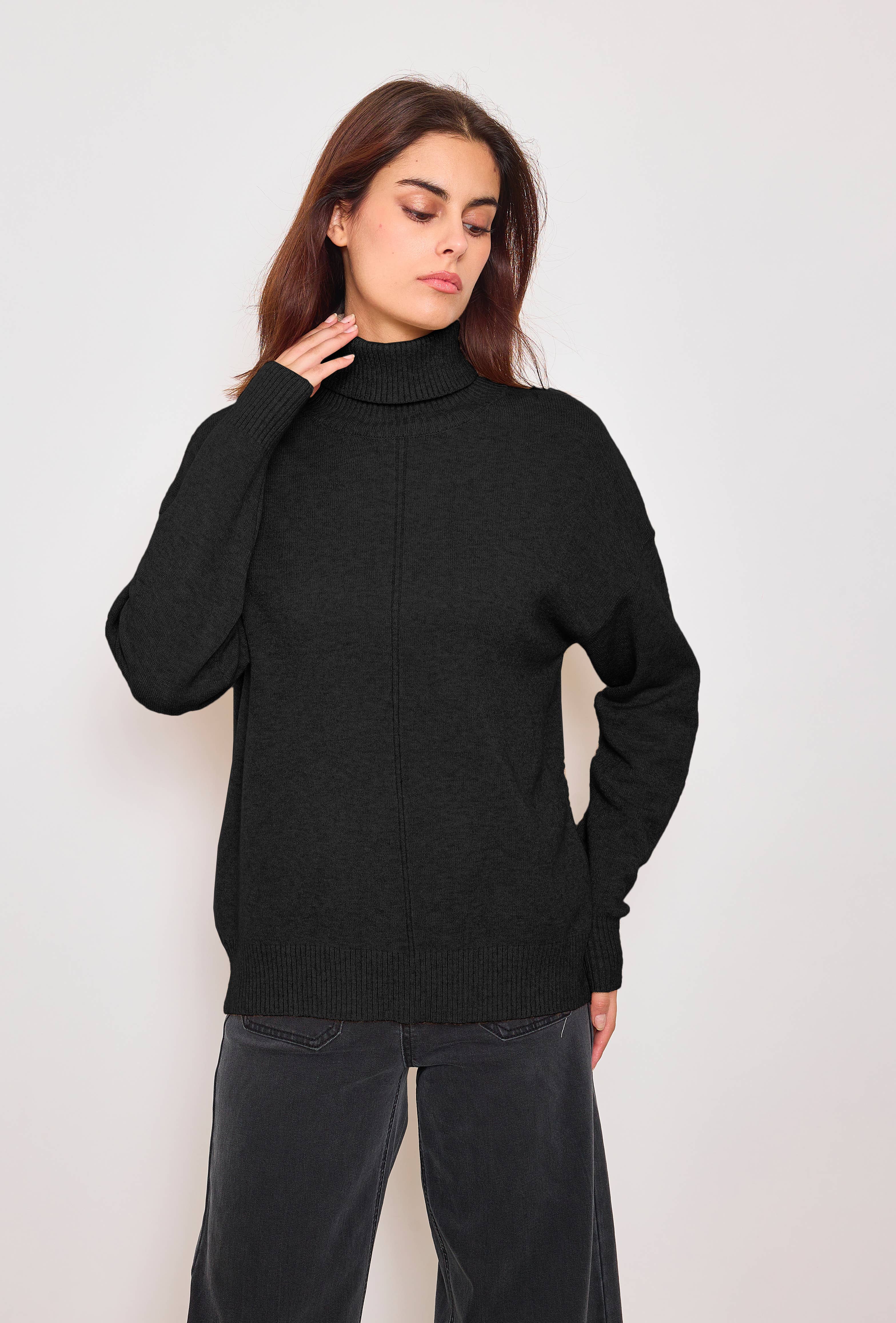 SUNNY STUDIO - Wholesale Knit Sweater - Women's - Women's high-neck sweater1