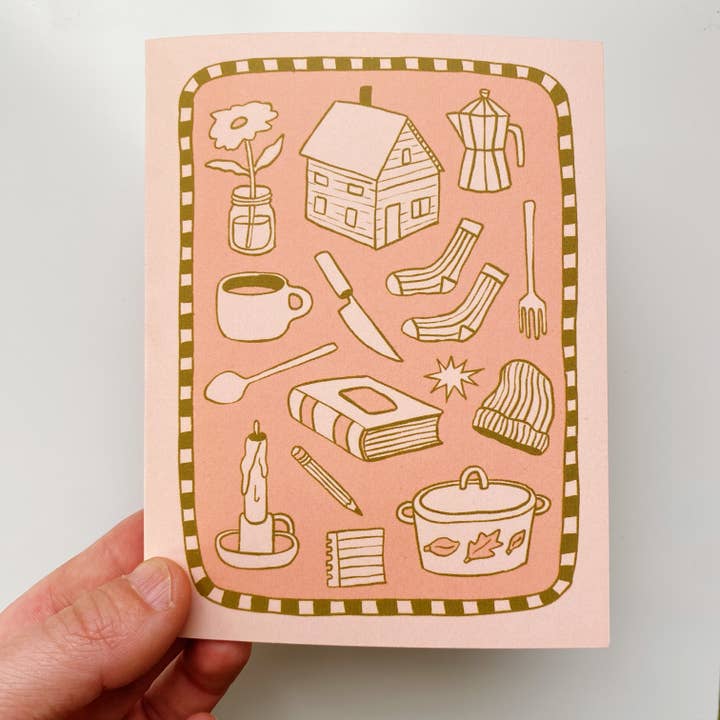 Allison Mckeen Art - Wholesale Season's Greetings Card - card - cozy stilllife