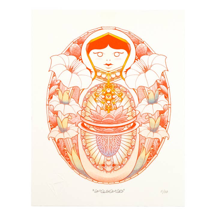 « Amalgamae » de Yaudi pour la vente par The Print Collective by Flyby Provisions