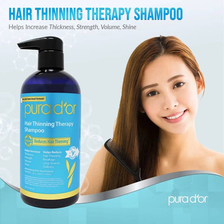 AMMURI – wholesale Hair shampoo – PURA D'OR Hair Thinning Therapy Shampoo - Thicker Hair, Healthier You5