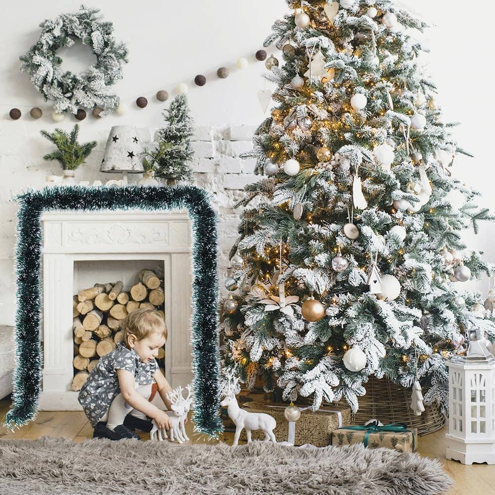 LA RUTA DE LAS IMPORTACIONES SL - Wholesale Decorative Tray - Christmas tinsel garland and boa tinsel threads for tree4