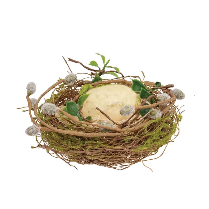 Ny vækst Mossy Bird Nest m/æg for engroshandel hos Saybrook Lane
